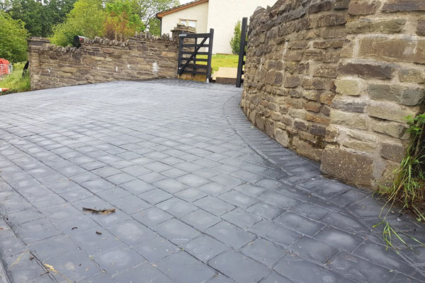 New concrete driveway installed in Chester